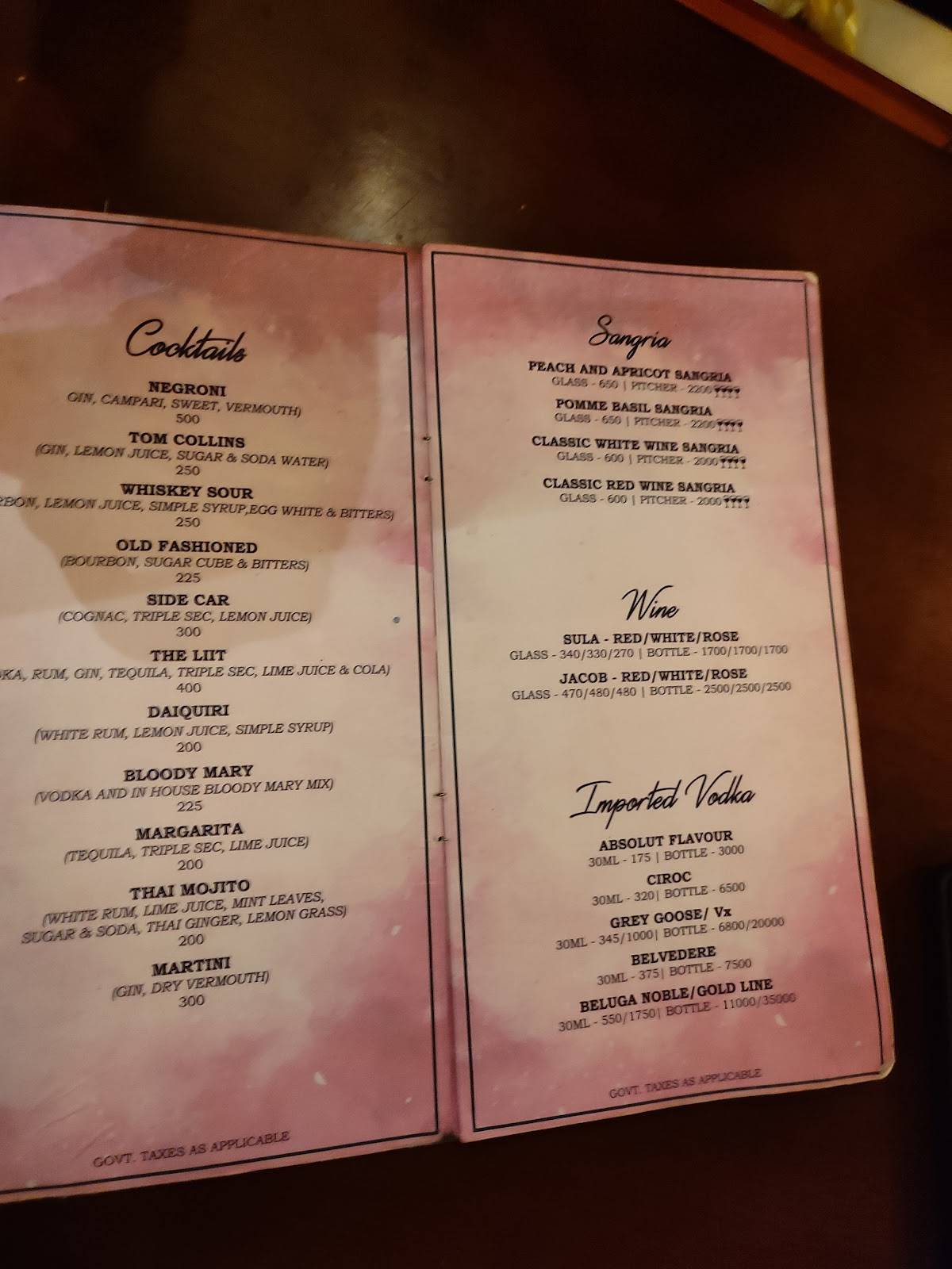 Cafe Sandoz - SDA Market menu