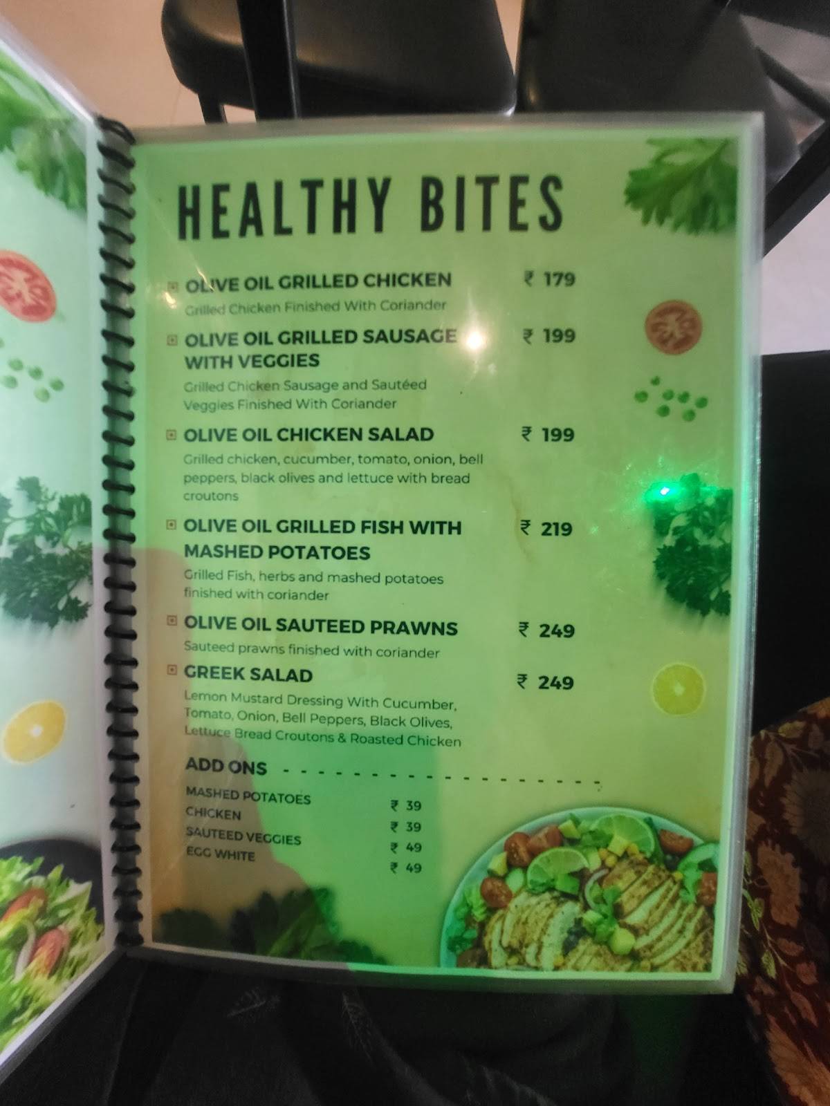 Cafe Tatva Berhampur menu