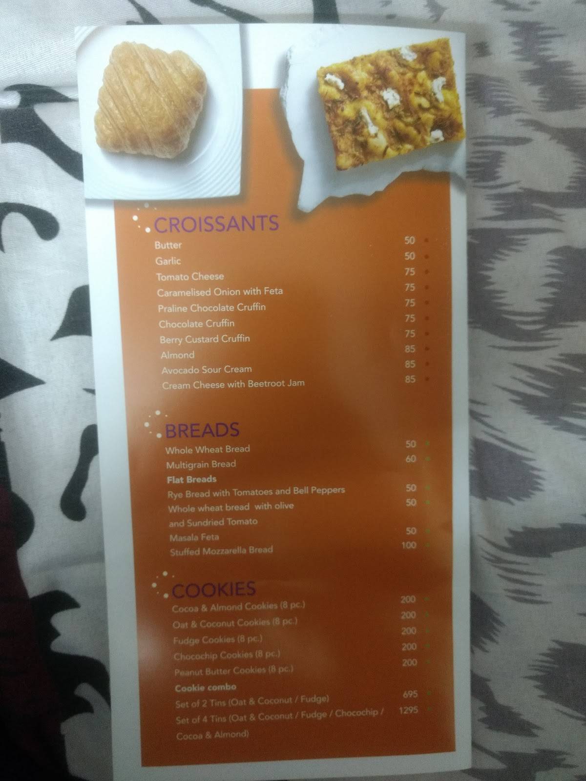 Choko La menu