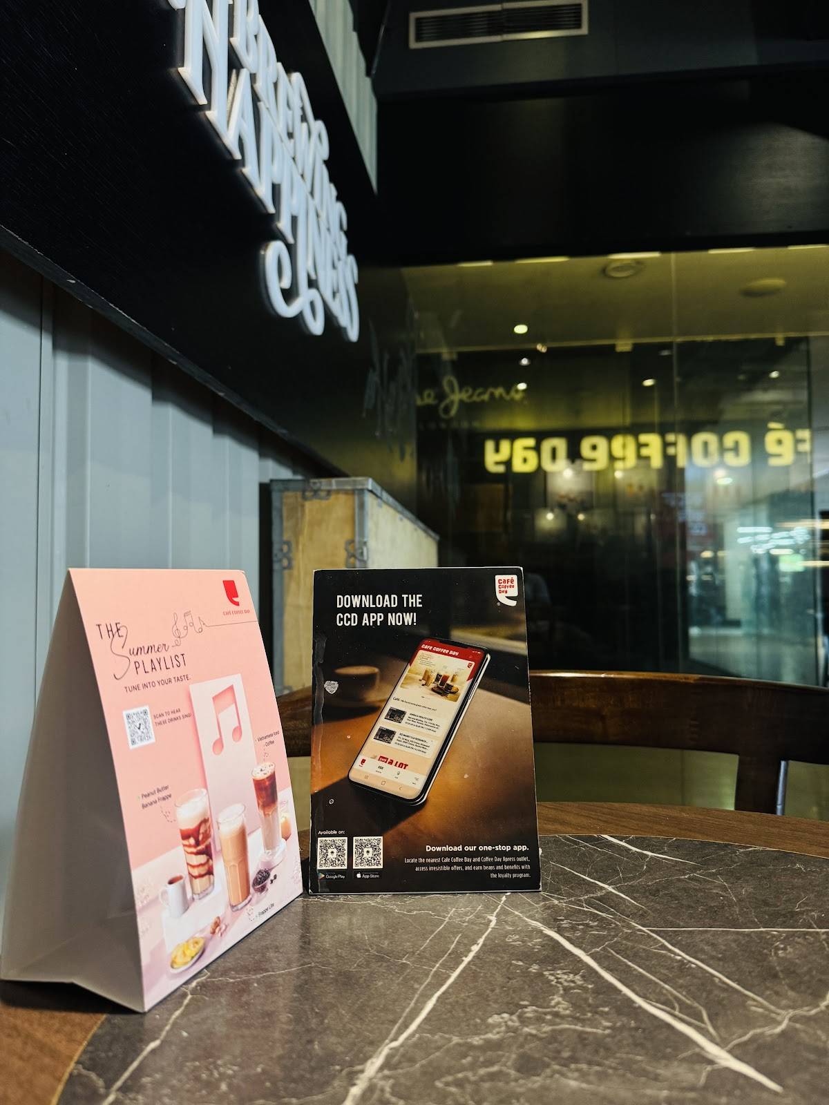 Café Coffee Day menu