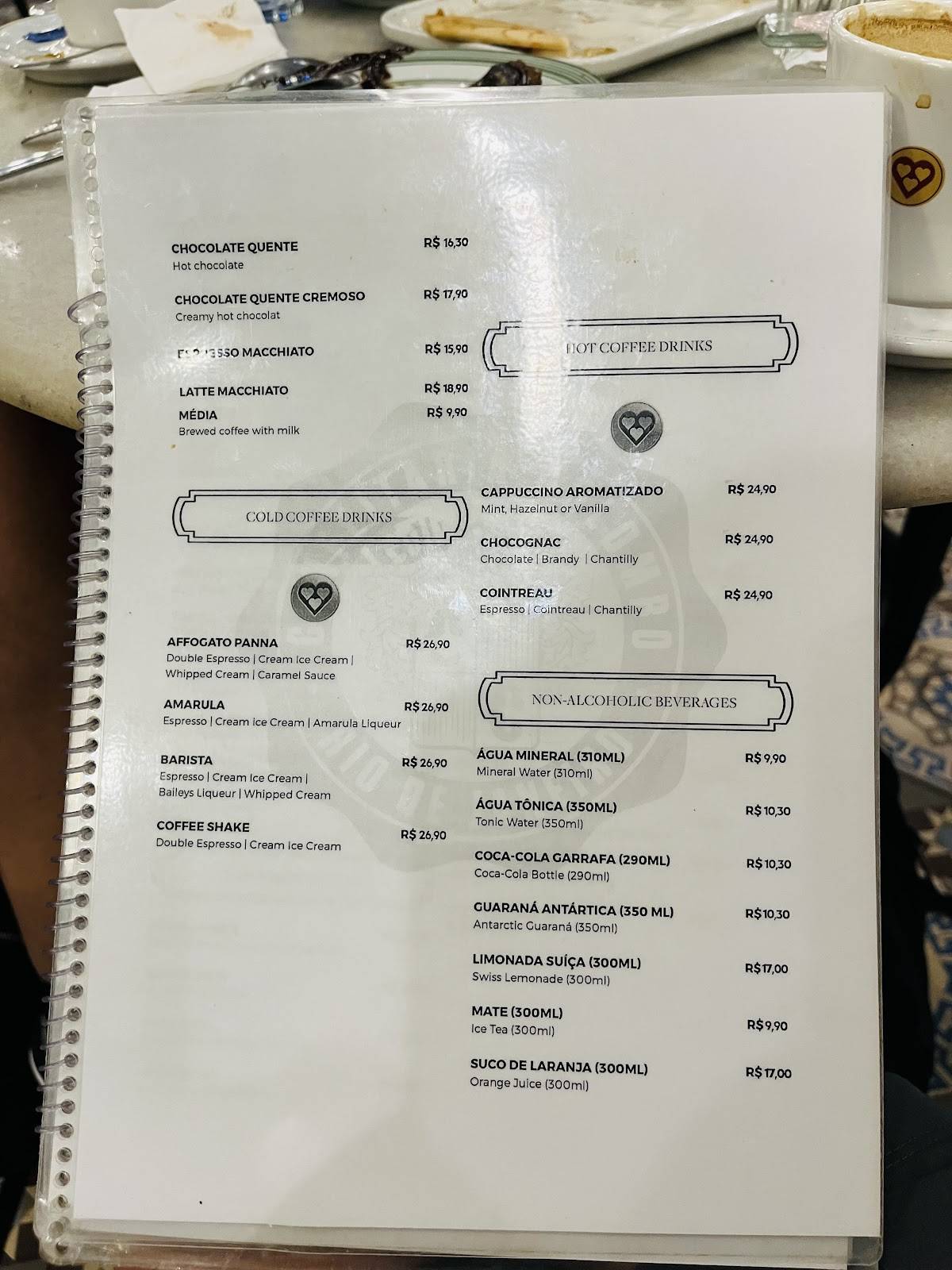 Confeitaria Colombo cardápio