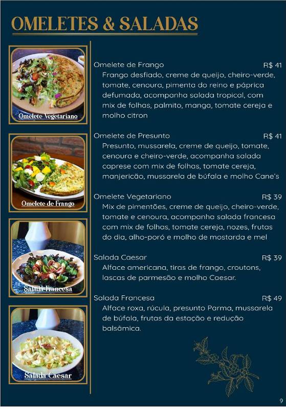 Café Fiori cardápio