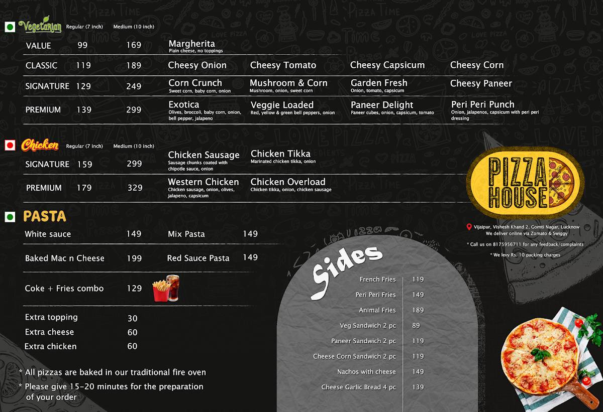 Free Spirit menu