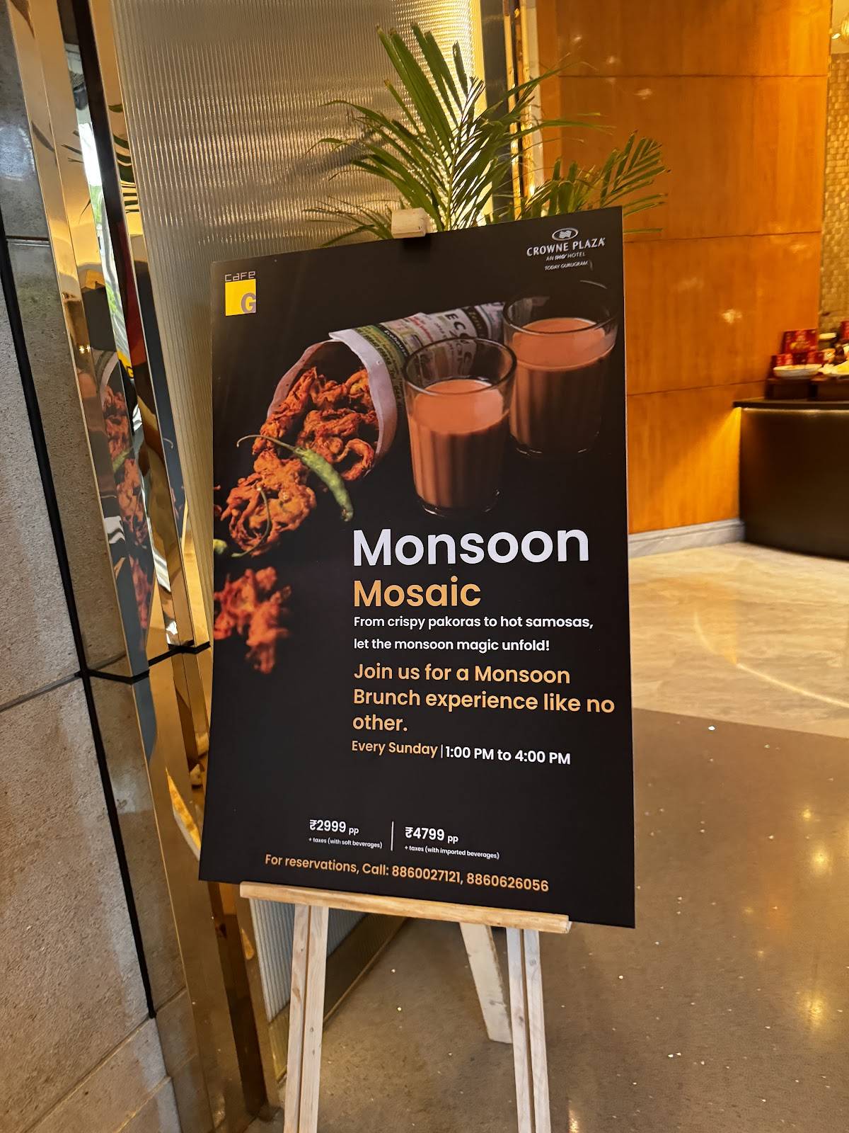 Cafe G - Crowne Plaza Today Gurugram menu