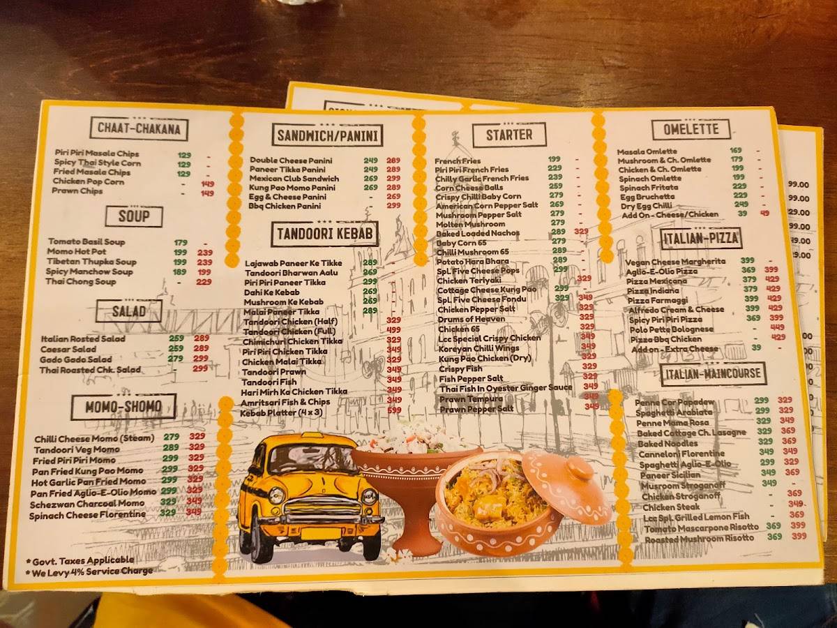 Menu at Le Coffee Creme, Kolkata, EC26