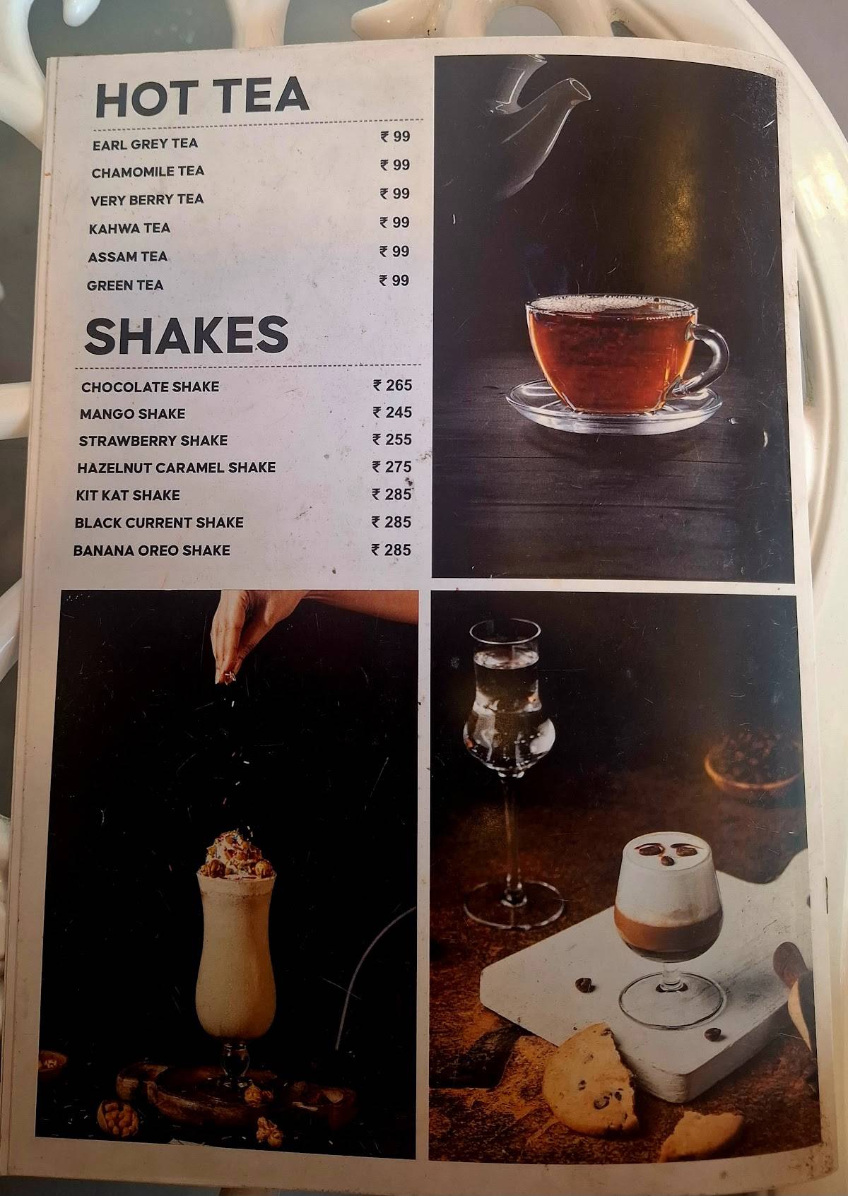 Cafe MQXT menu