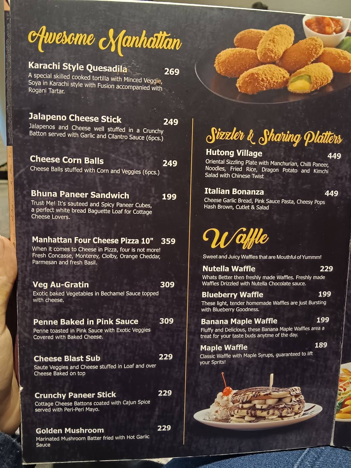 Cafe Manhattan menu