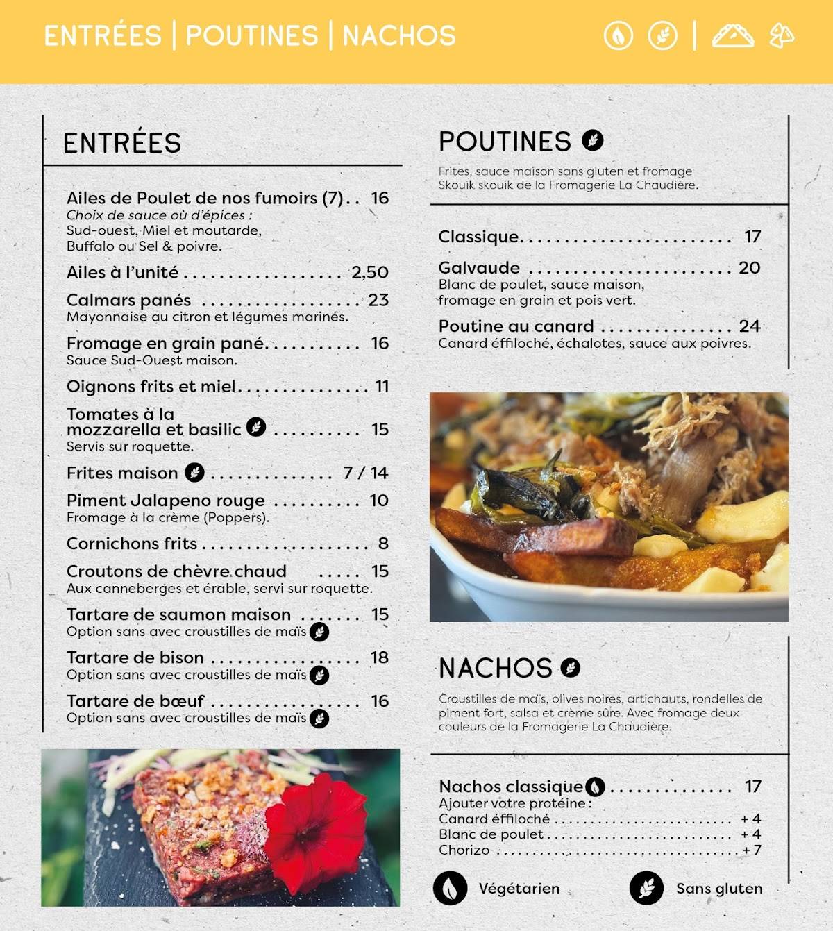 Menu de Musi-Café