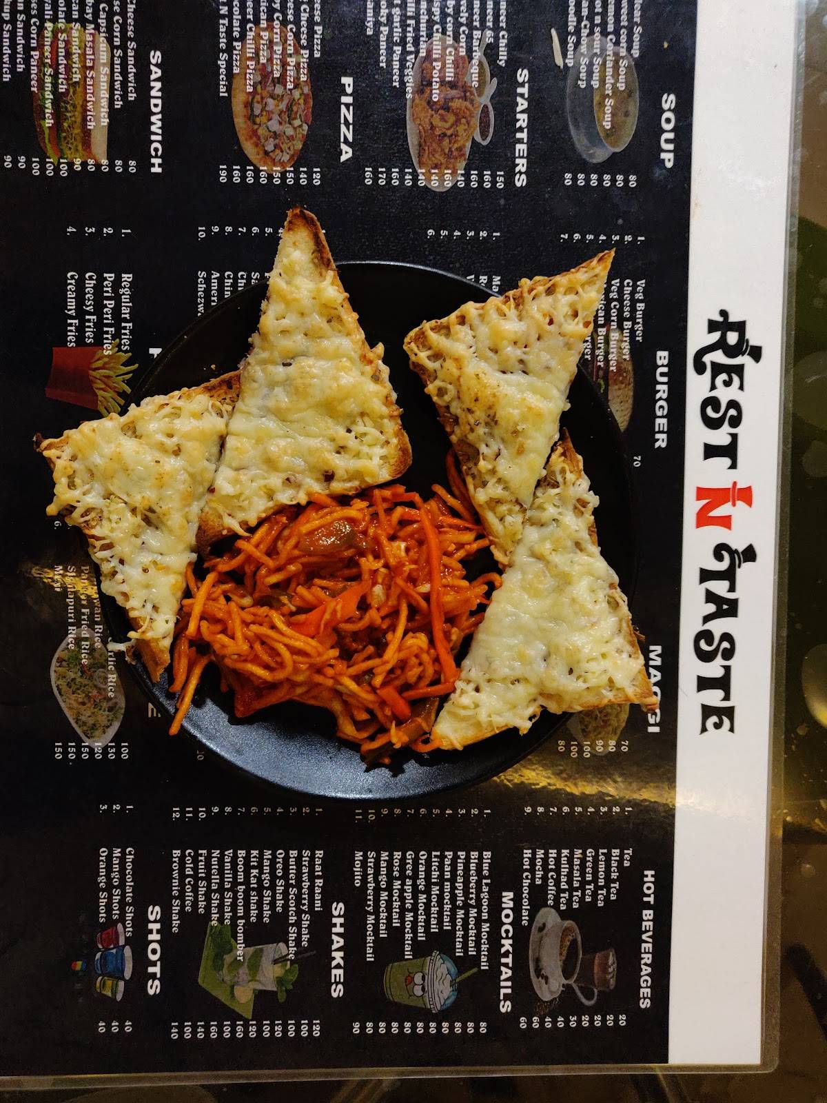 Rest And Taste menu