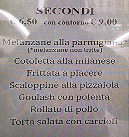 Menu di Rue Cafè Rivoli 