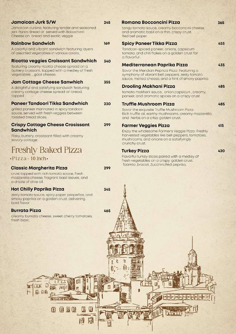 Social Blend Motavarachha menu