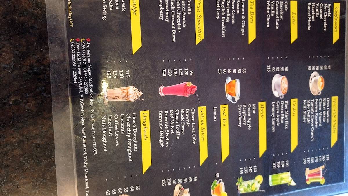 TANCAFE (Coffee Shop Restaurant Tan Cafe) menu