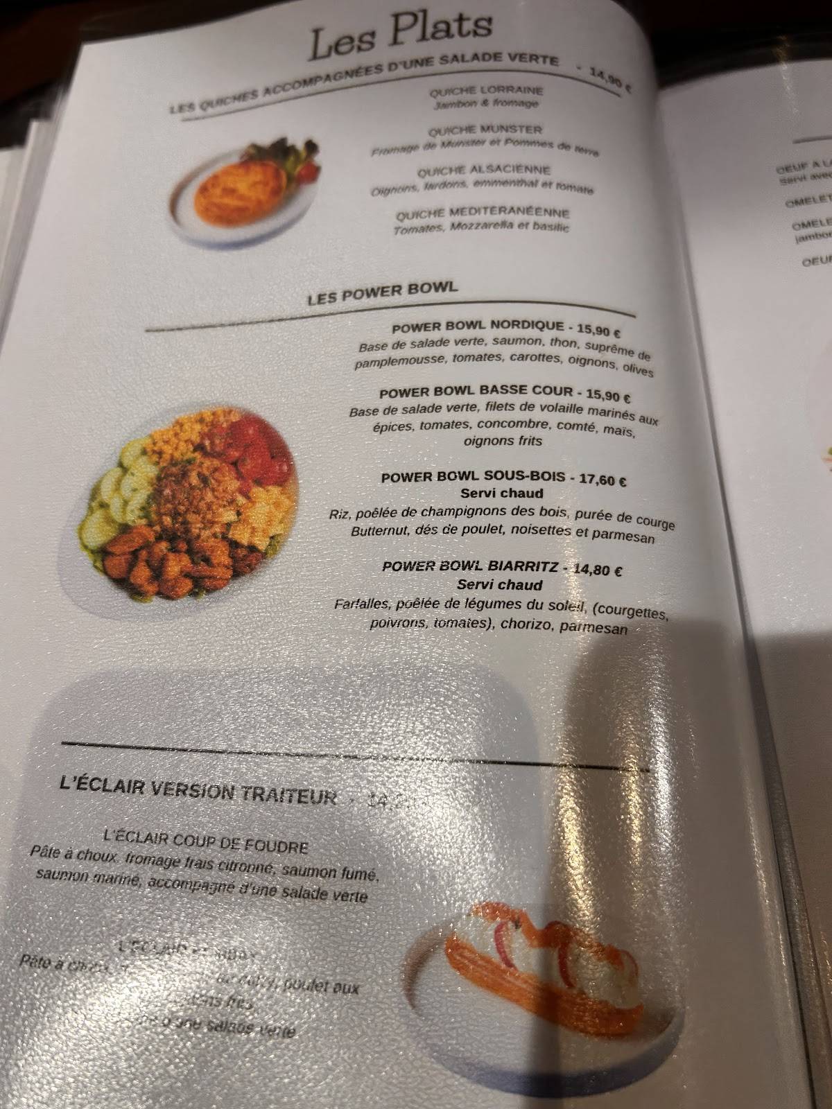 Menu de Tea Time