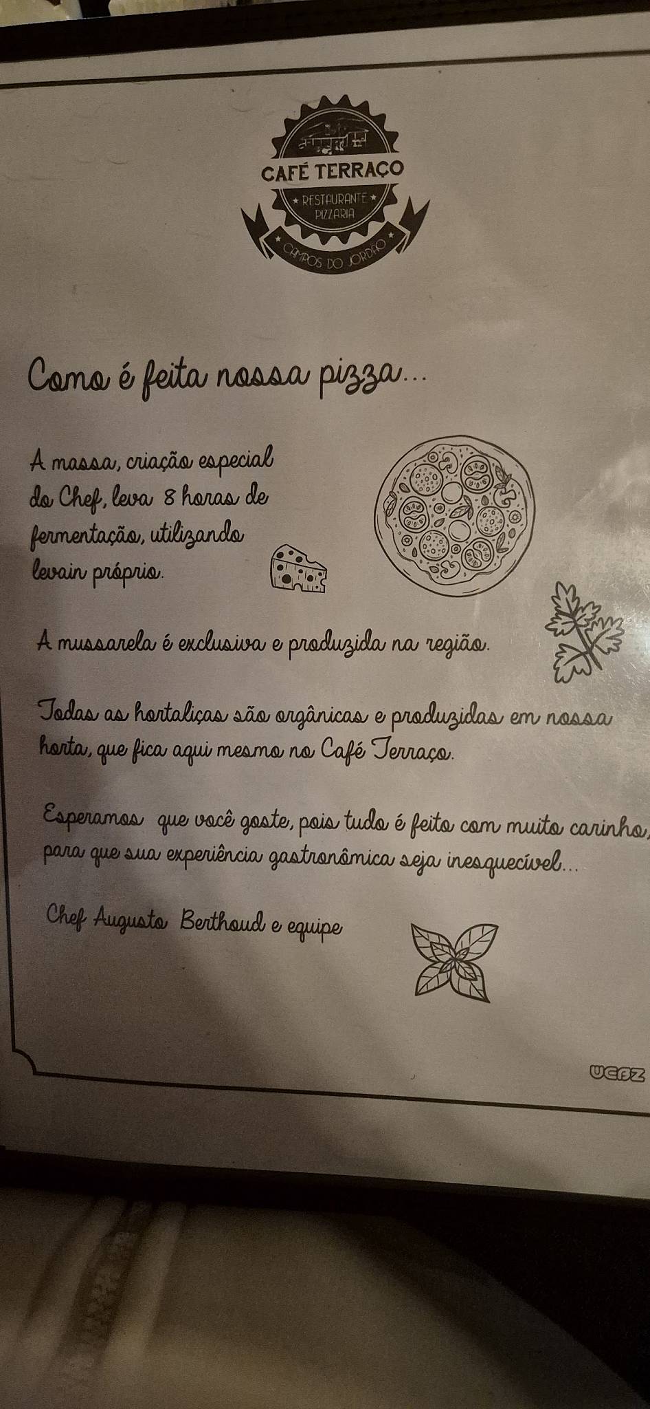 Café Terraço Pizzaria Artesanal e Bistrô cardápio