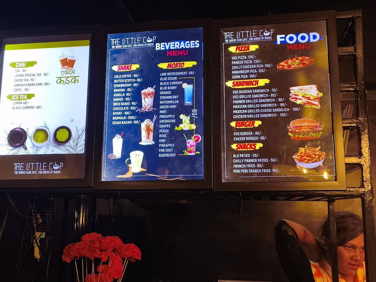 The Little Cup menu