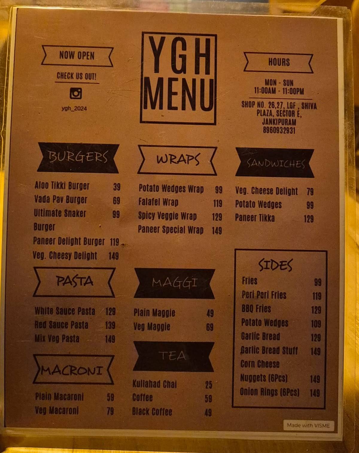 Your Gossip Hub menu