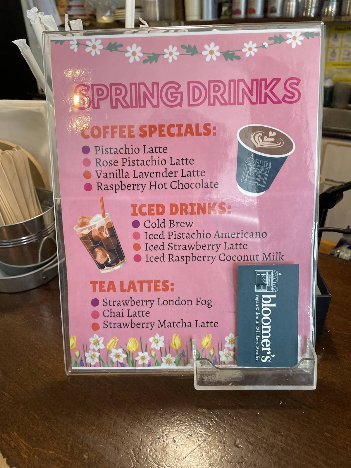 Menu de bloomer's Bloor