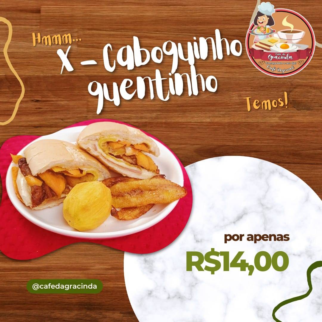 Café da Gracinda cardápio