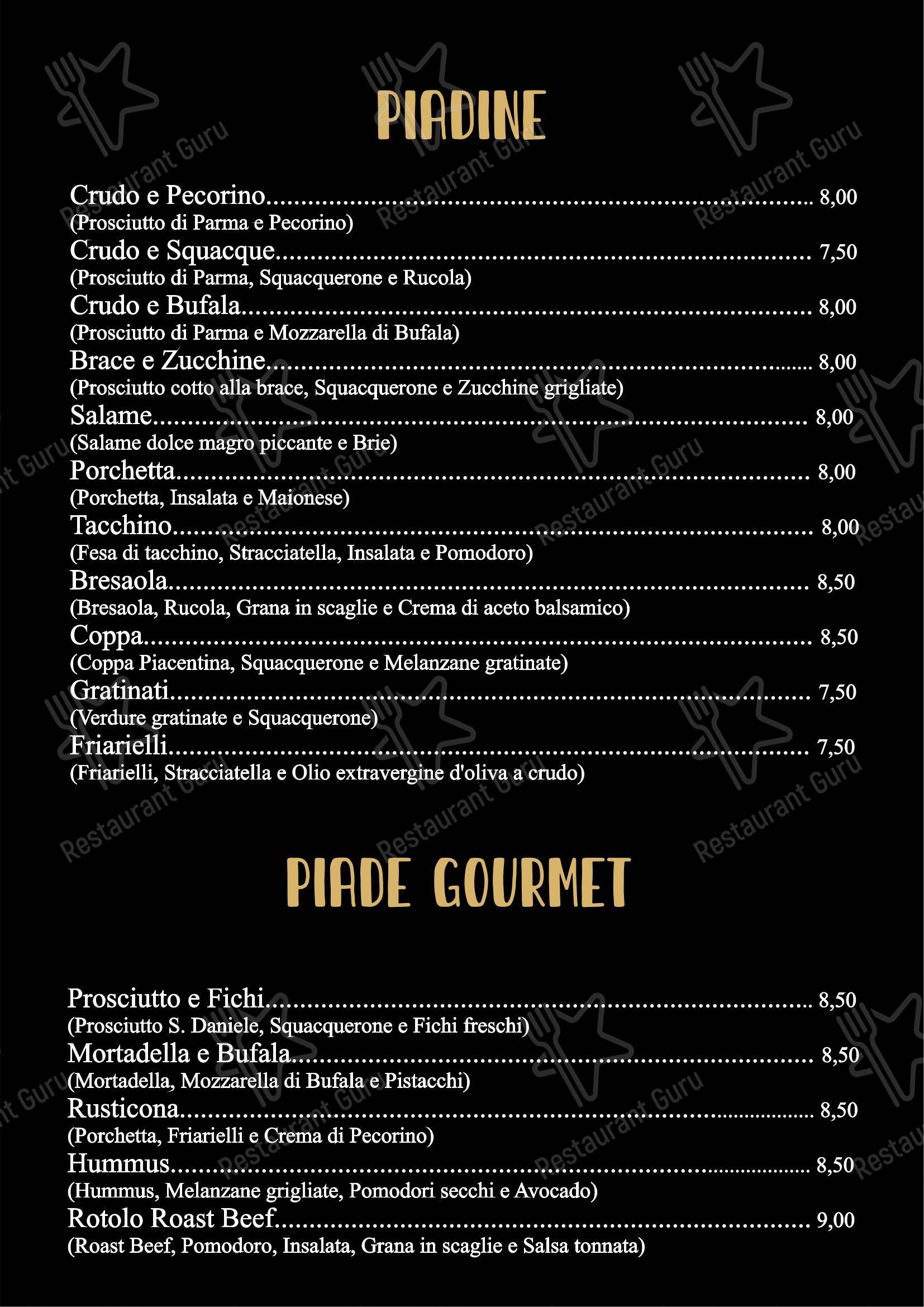 Menu per Café Del Market 43 in Rimini