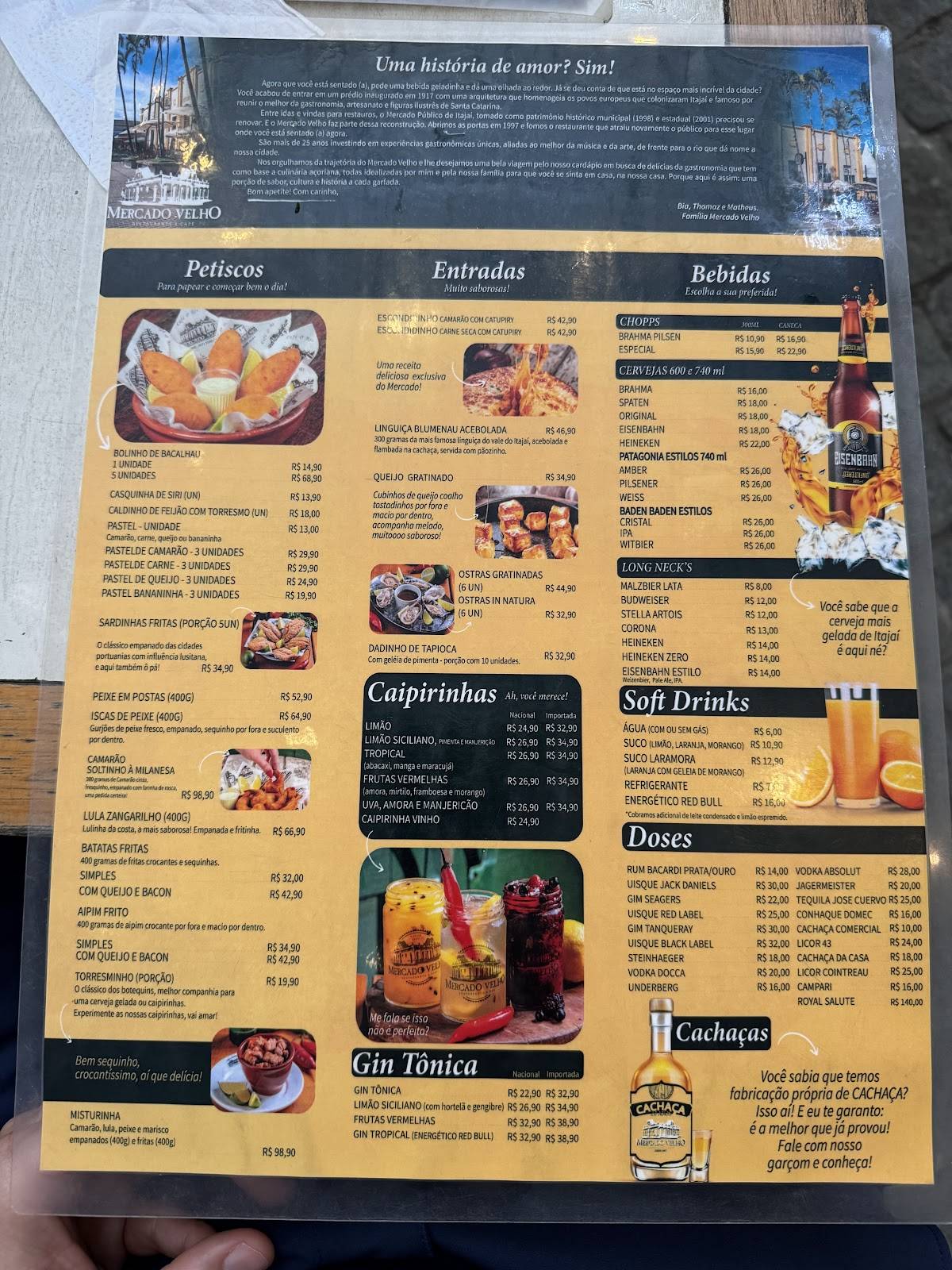 Café e Restaurante Mercado Velho cardápio