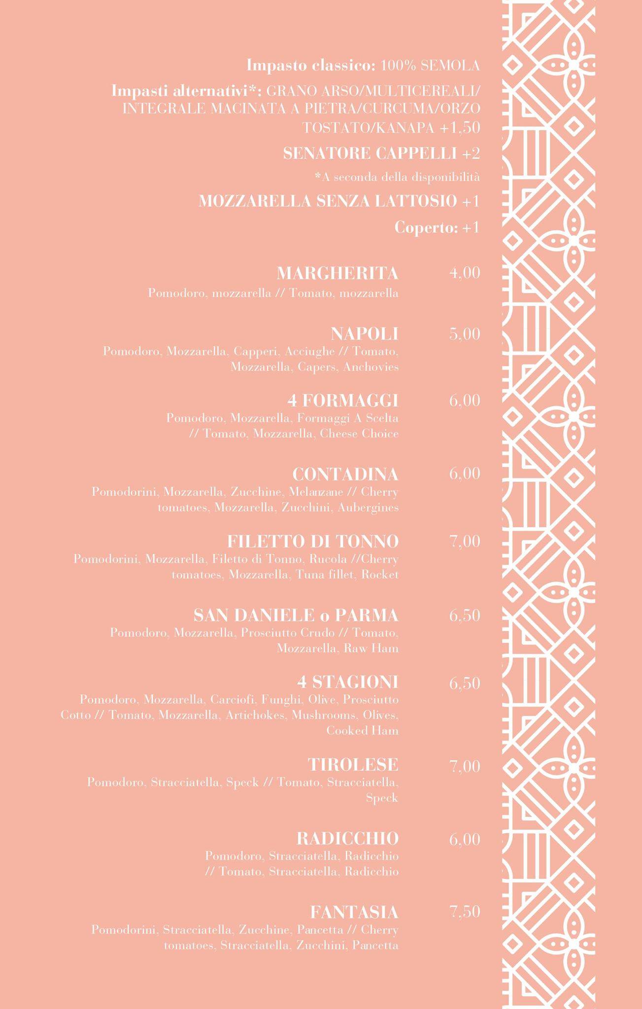 Menu di Stile Libero 