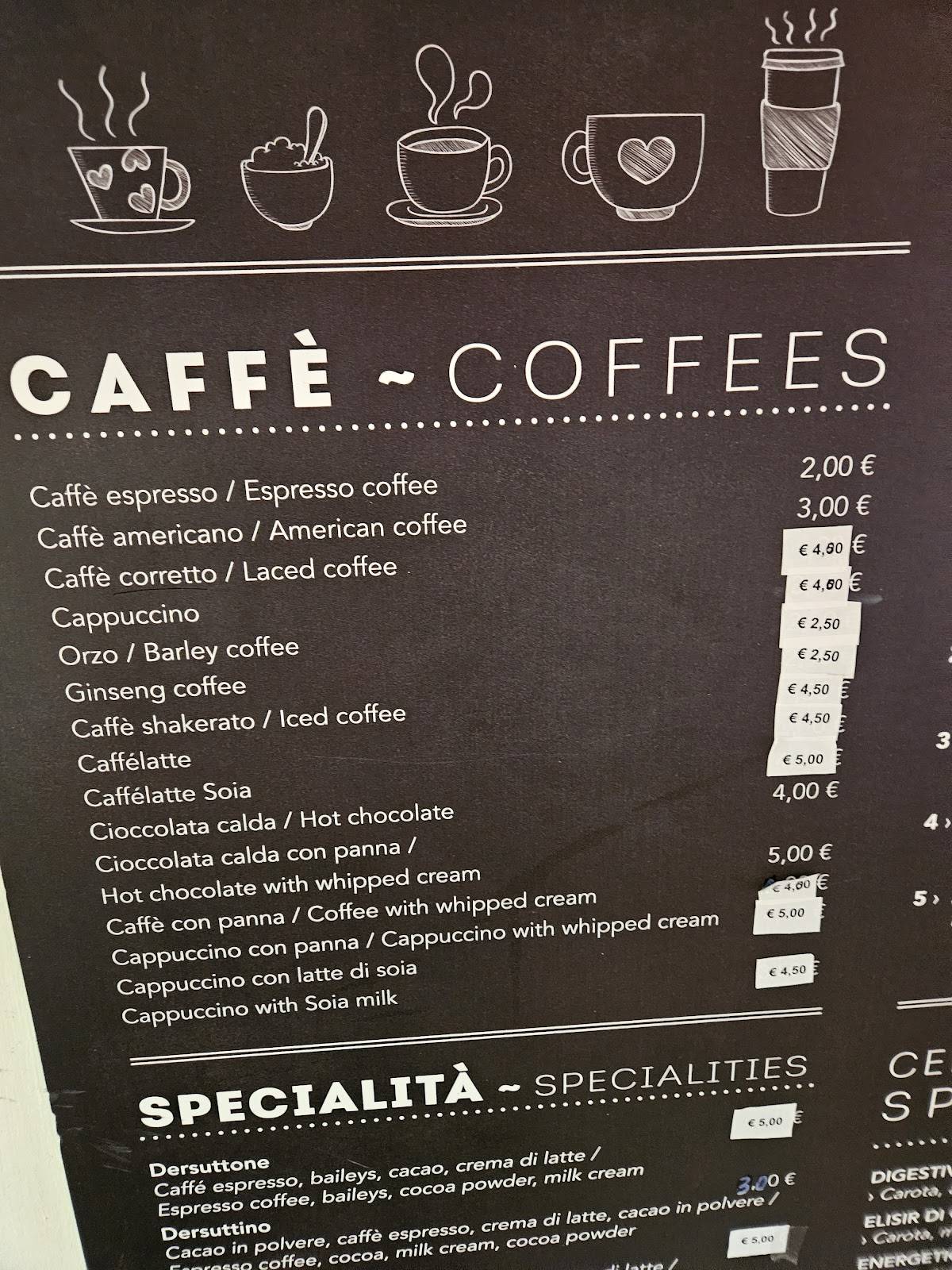 Menu di Caffè Brasilia 