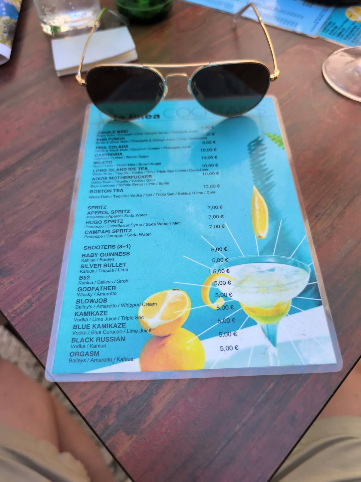 Menu di Caffe bar La Linea 