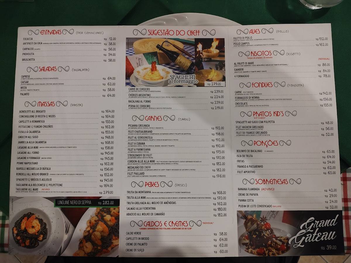 Cantina Italiana di Nonna Mimi cardápio