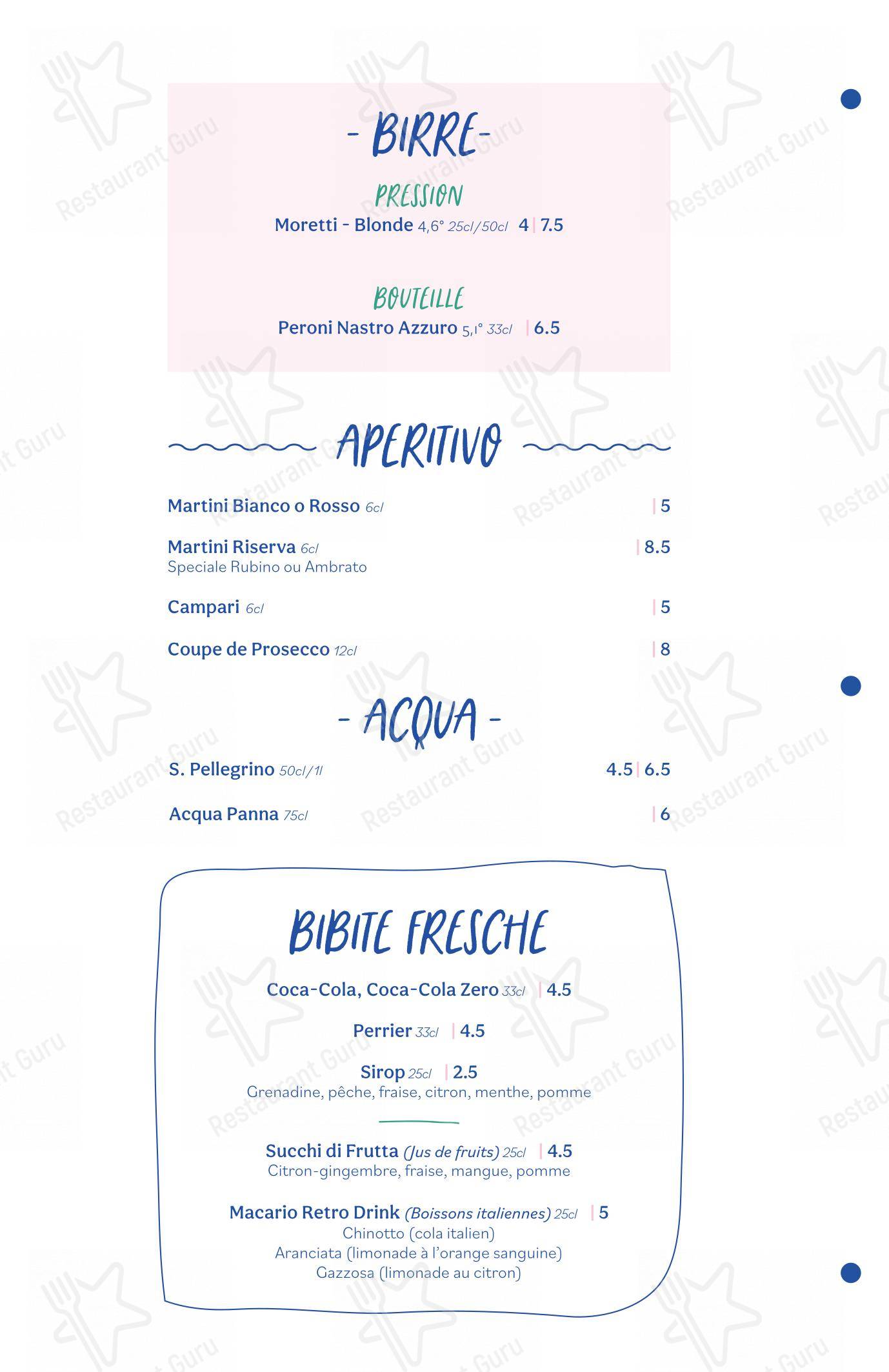 菜单 pour Carlotta - Le Clan des Mamma, Pizzas & Cocktails - La Rochelle pub et bar