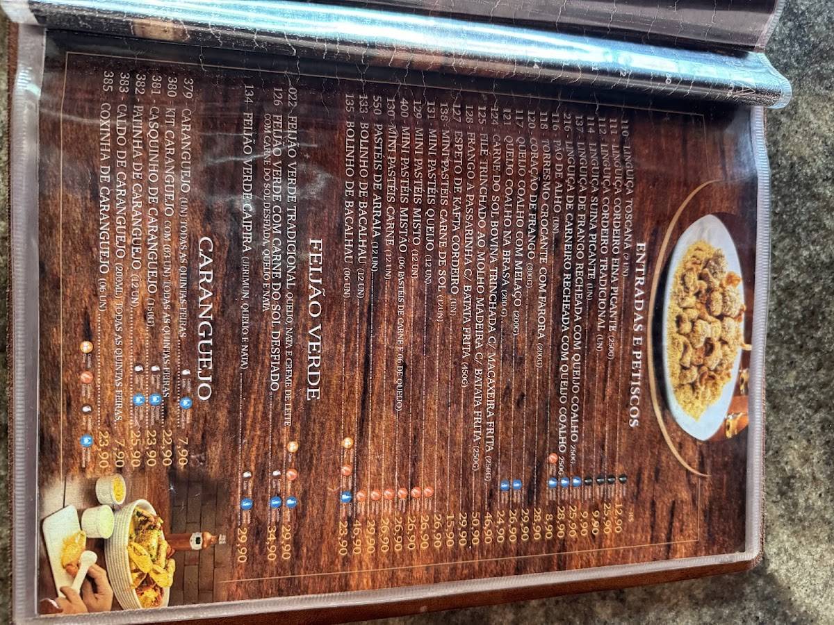 Casa Do Carneiro o Diniz cardápio