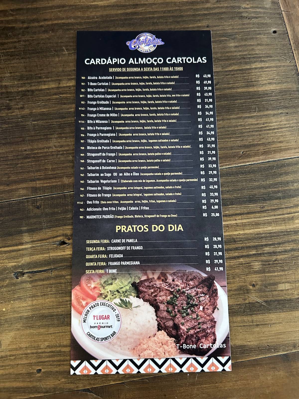 Cartolas Sports Bar Batel Curitiba - Bar Esportivo, Barzinho, Restaurante, Almoço Executivo e Carne de Onça Curitiba cardápio