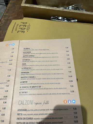 Menu di Casa Pepe Pizze e Cucina 