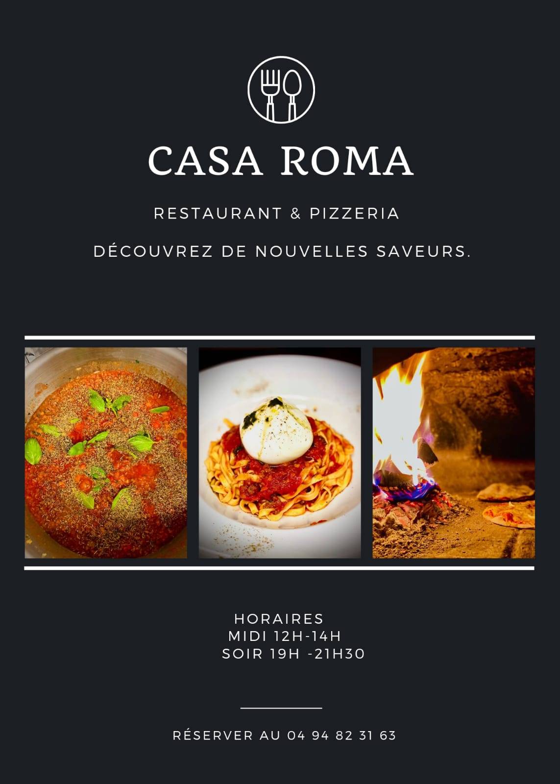 Menu de Casa Roma