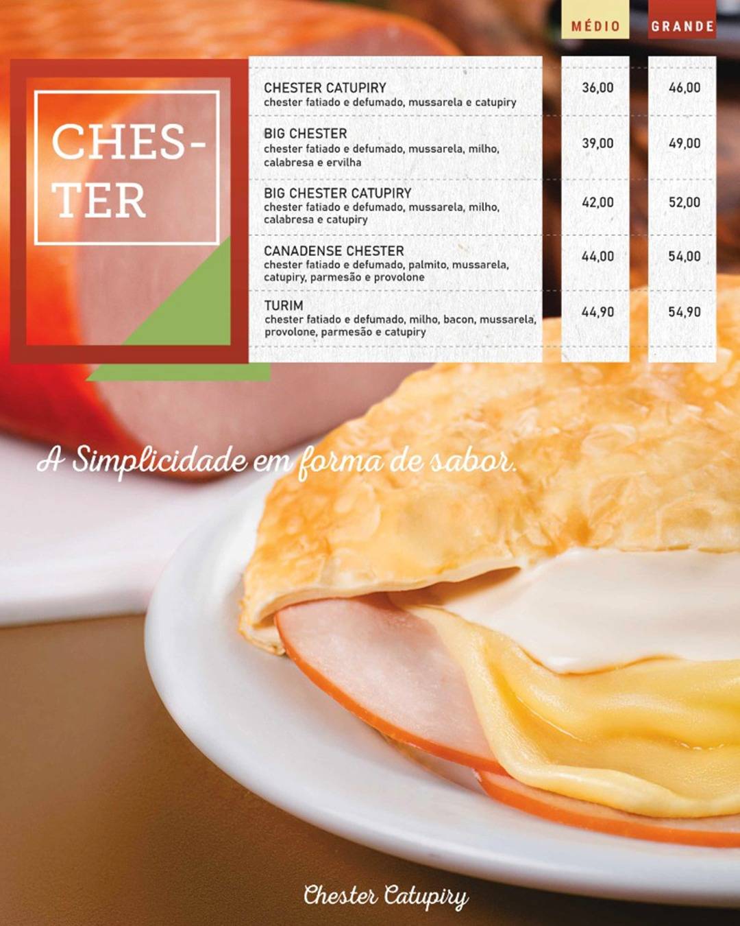 Casa do Pastel cardápio