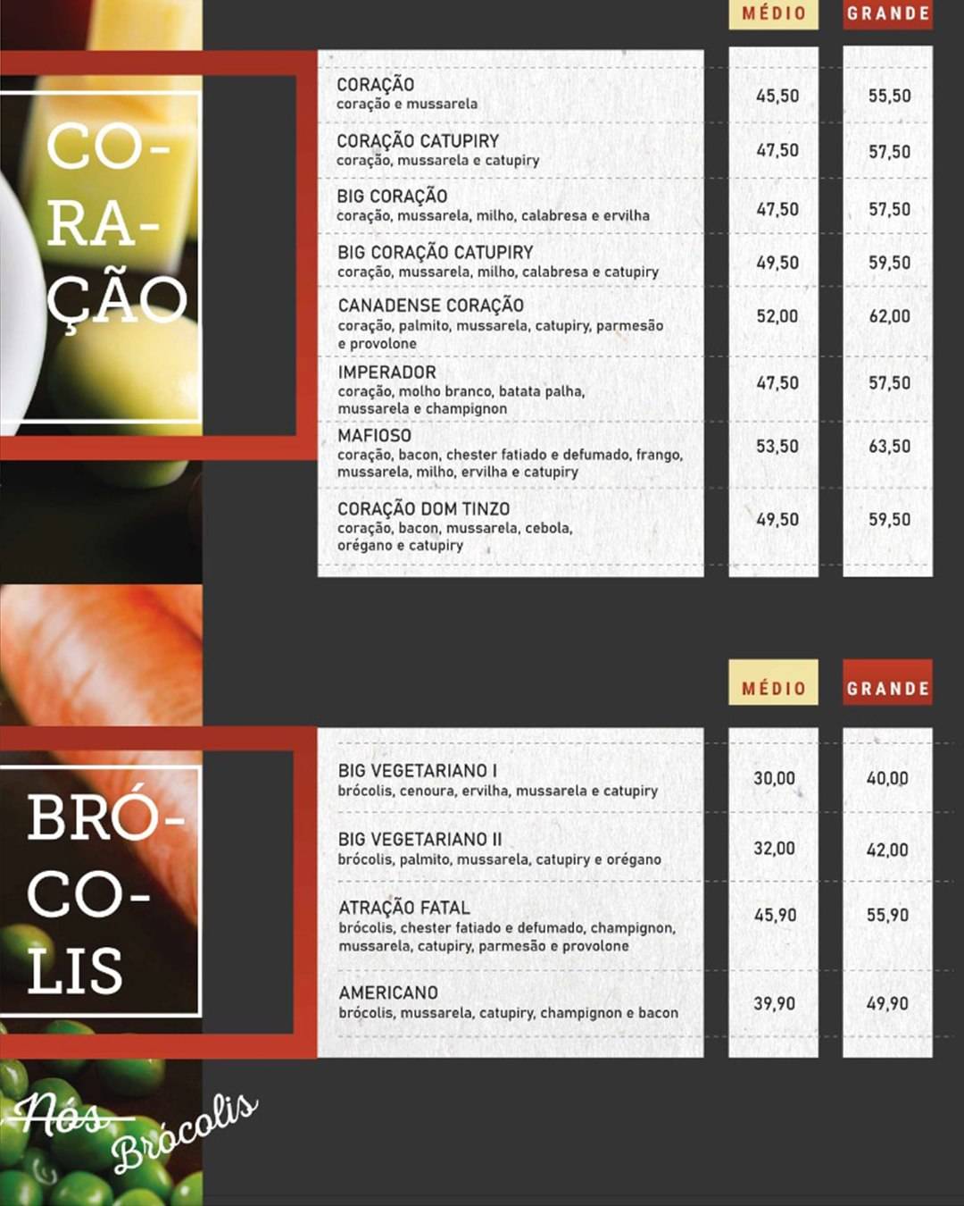 Casa do Pastel cardápio