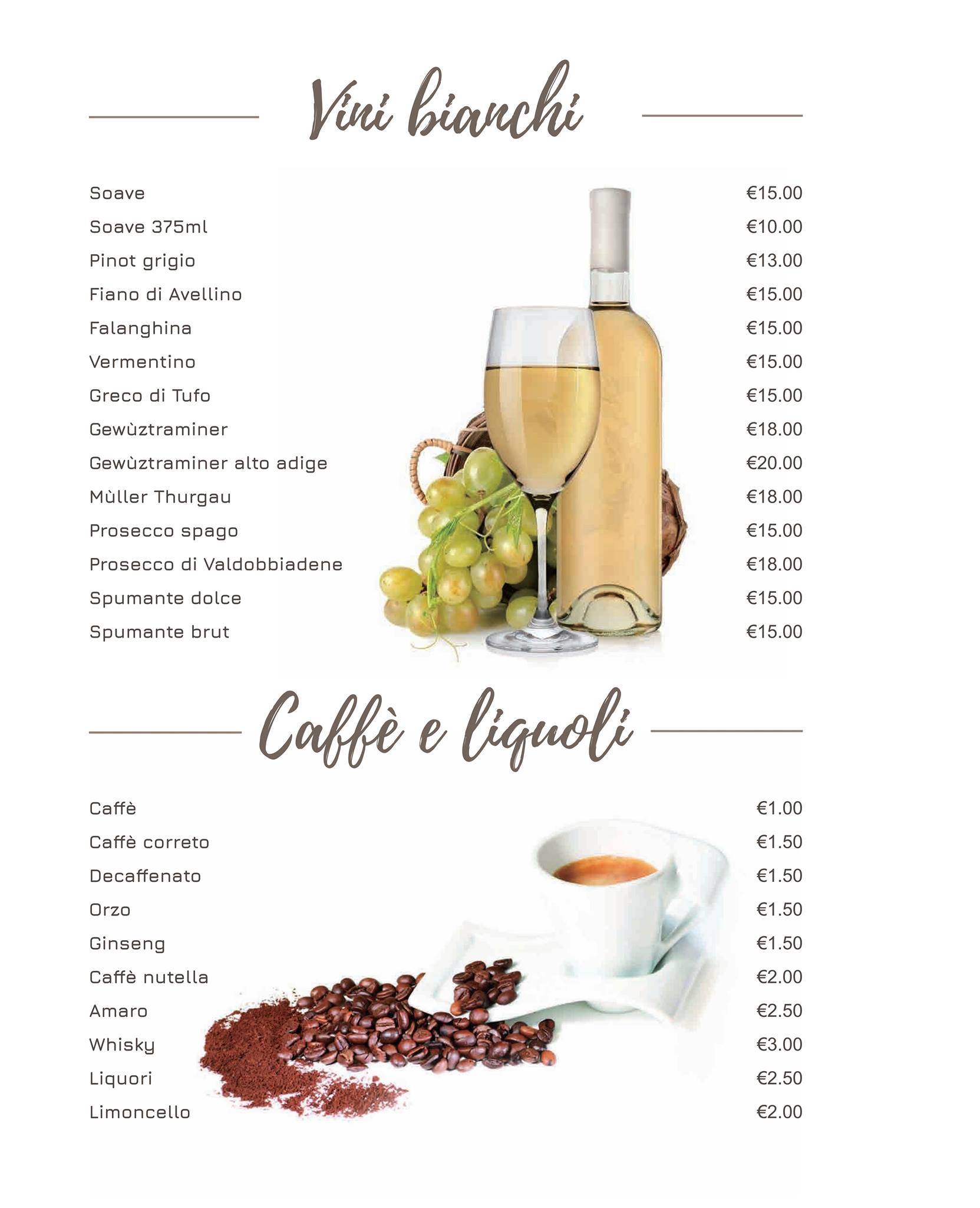 Menu di Olimpia Ristorante Pizzeria 