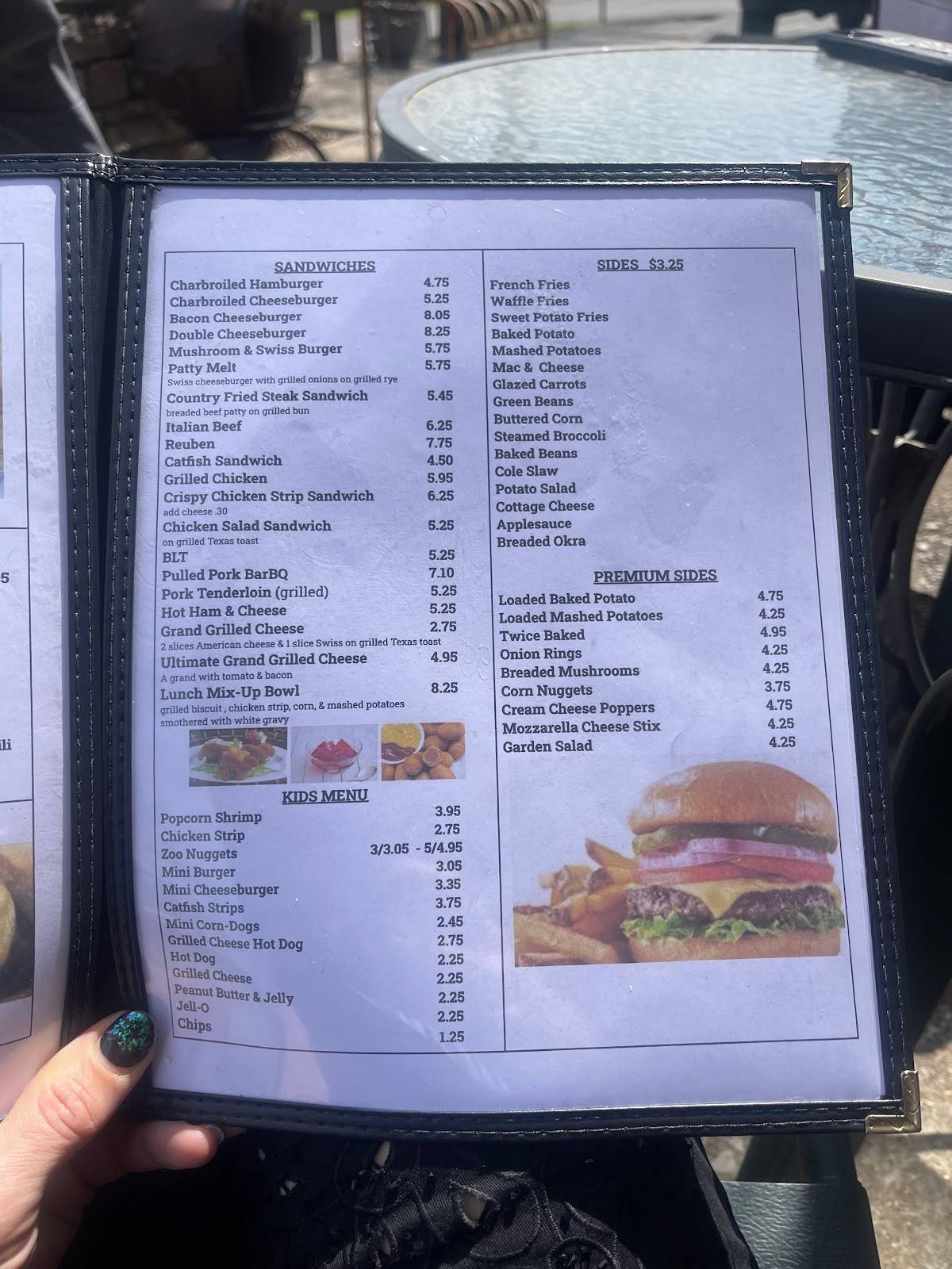 Menu at Cave-In-Rock State Park Restaurant, Cave-In-Rock