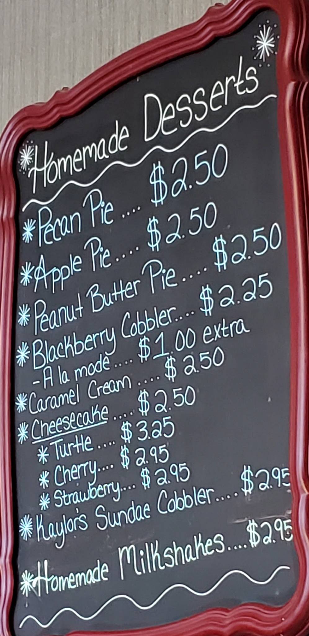 Menu at Cave-In-Rock State Park Restaurant, Cave-In-Rock