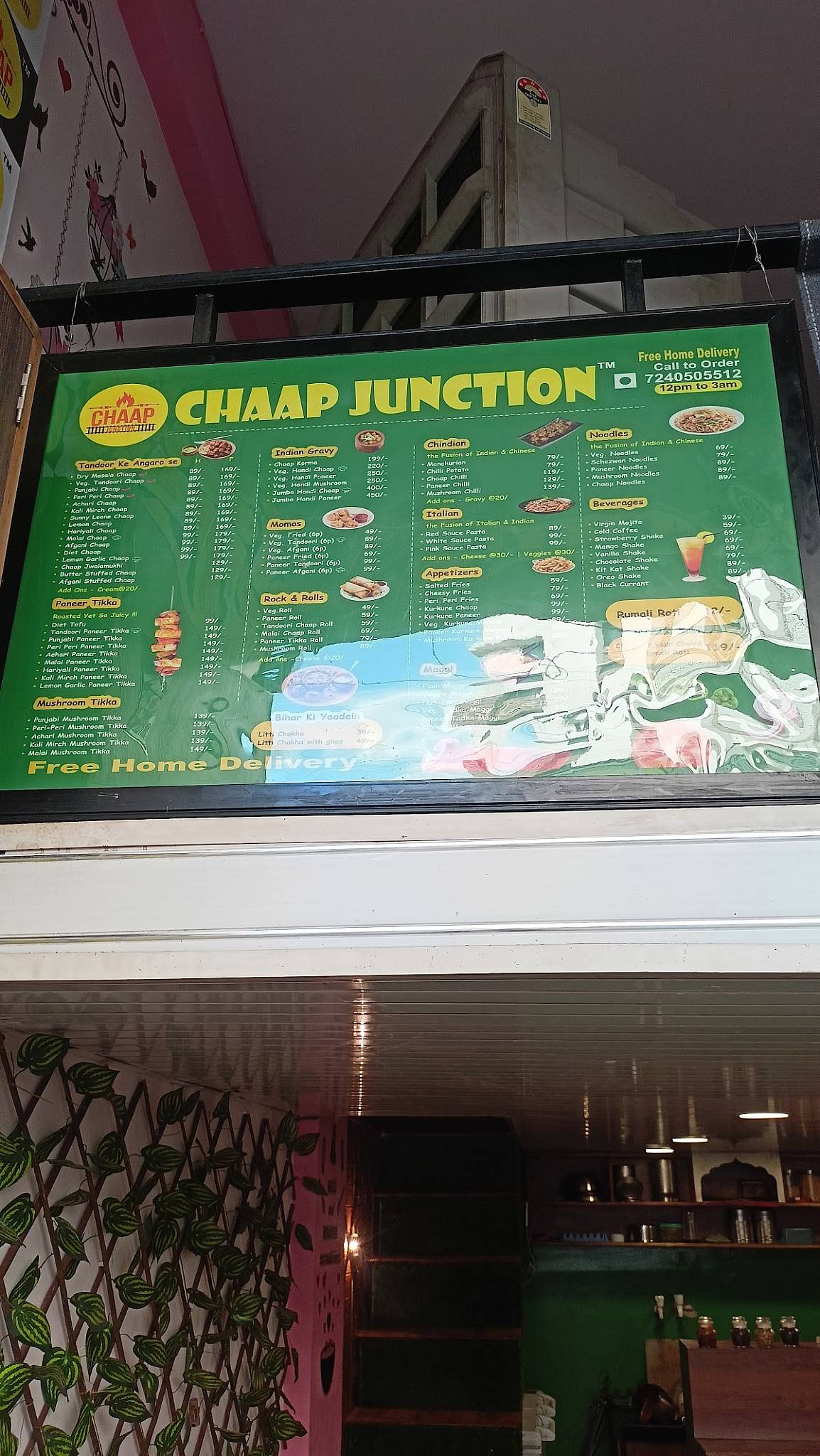 Chaap Junction (Best chaap in kota) menu