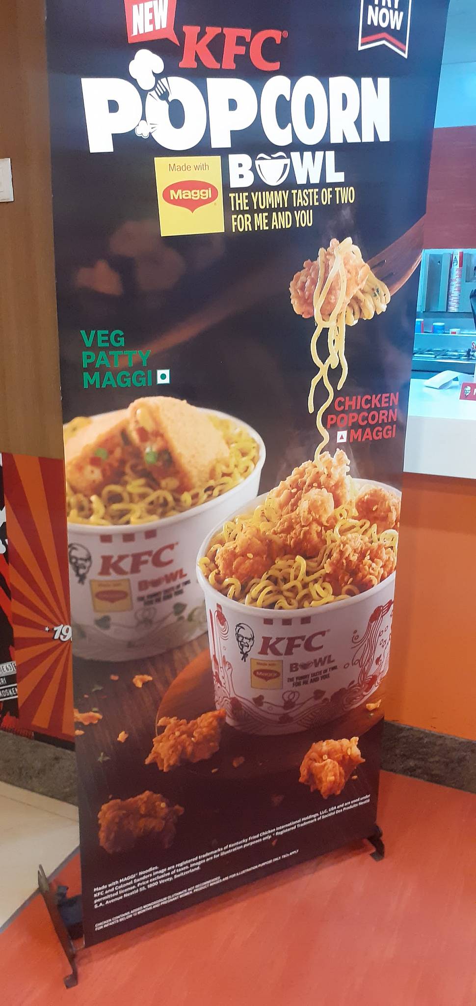 KFC menu