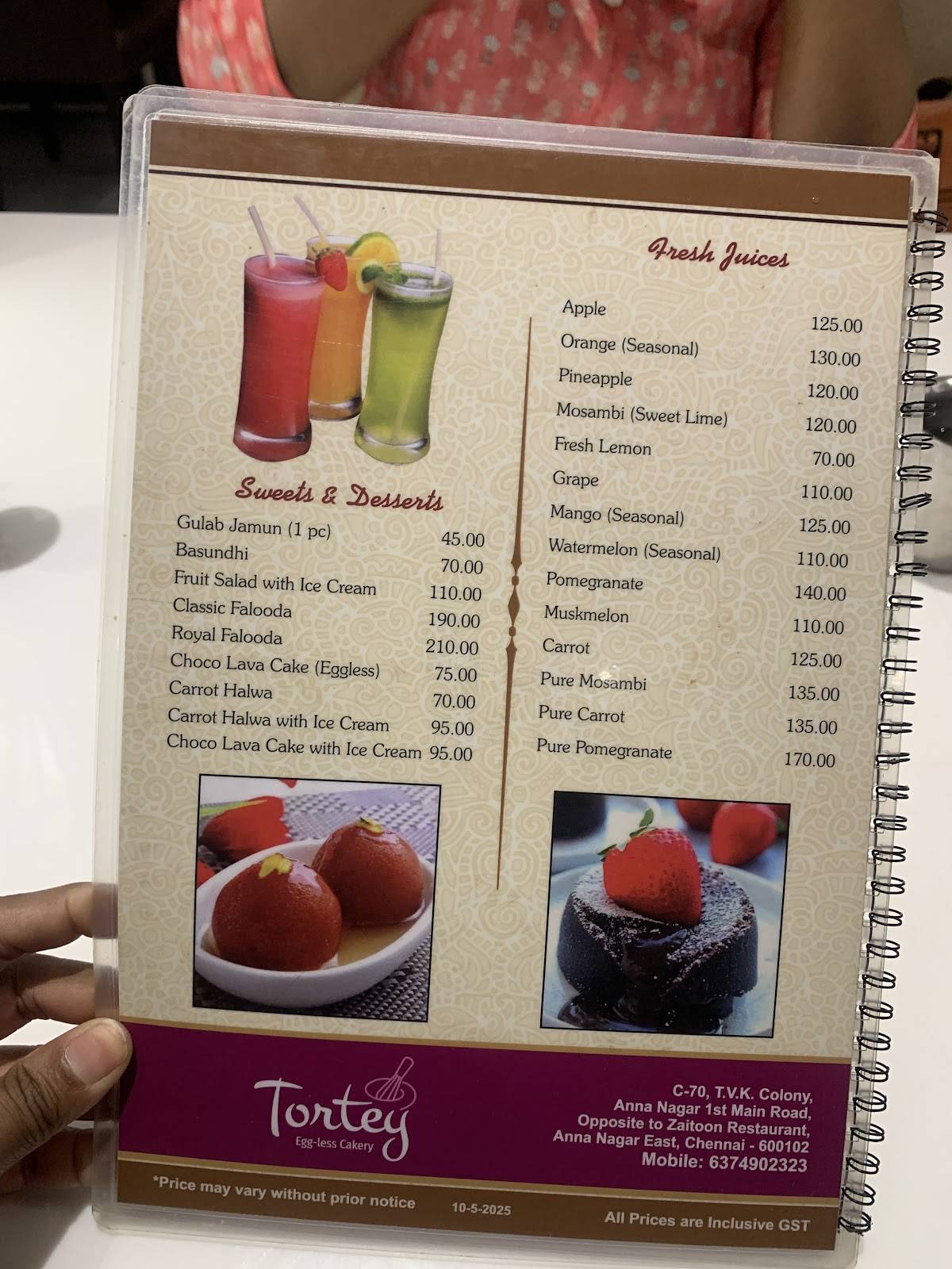 Shri Gowri Krishnaa menu