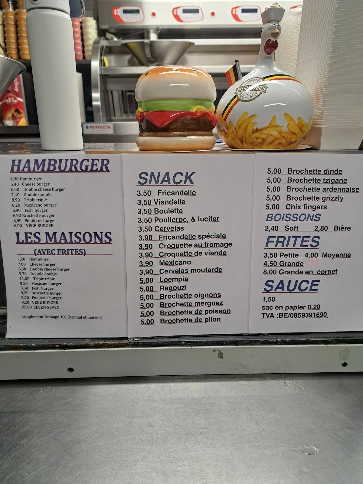 Menu de Chez Thib