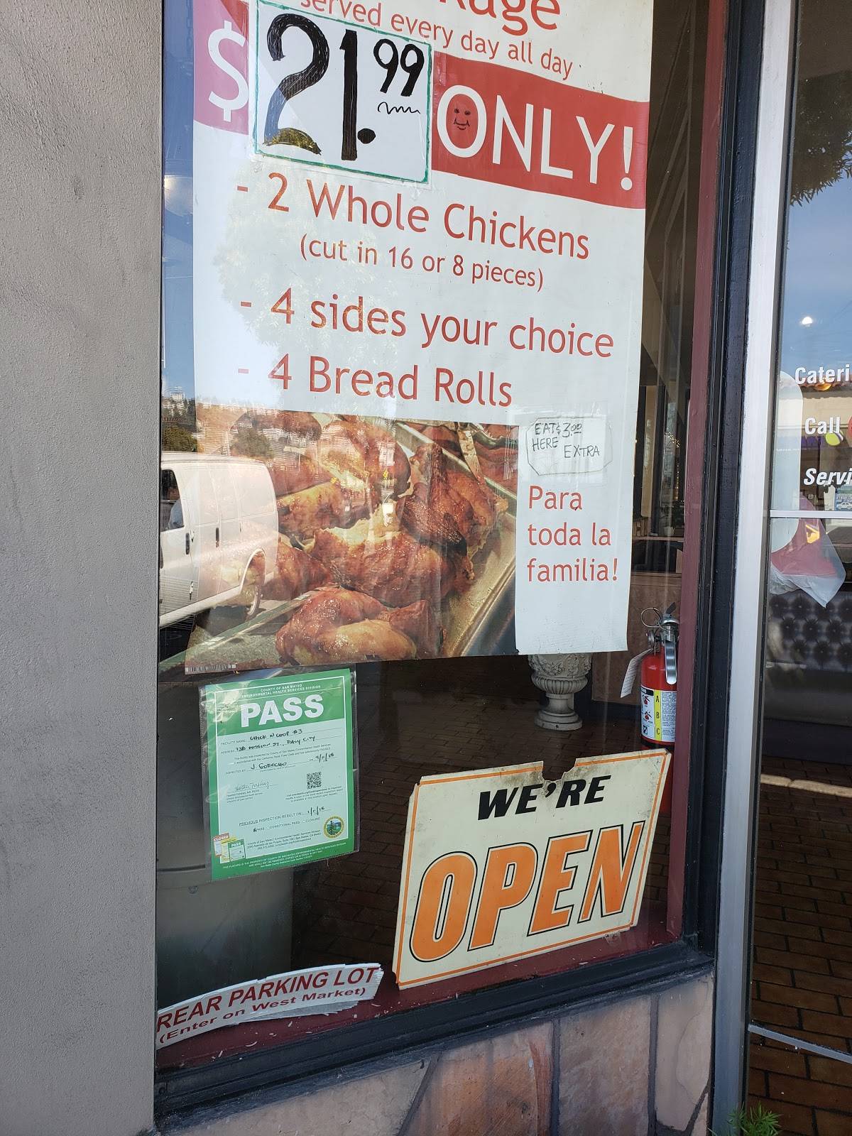 Menu at Chick N Coop restaurant, Daly City