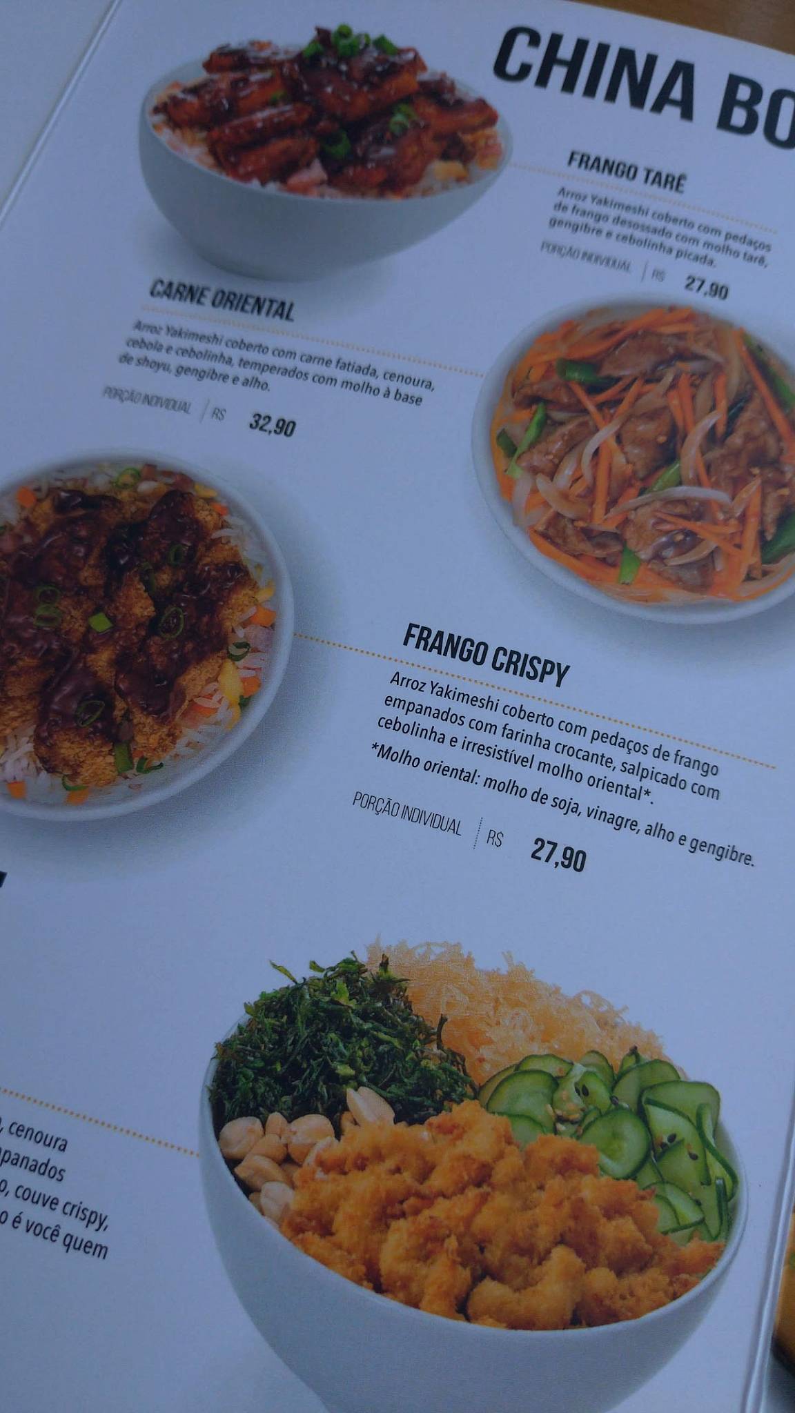 China In Box - Restaurante de Comida Chinesa cardápio