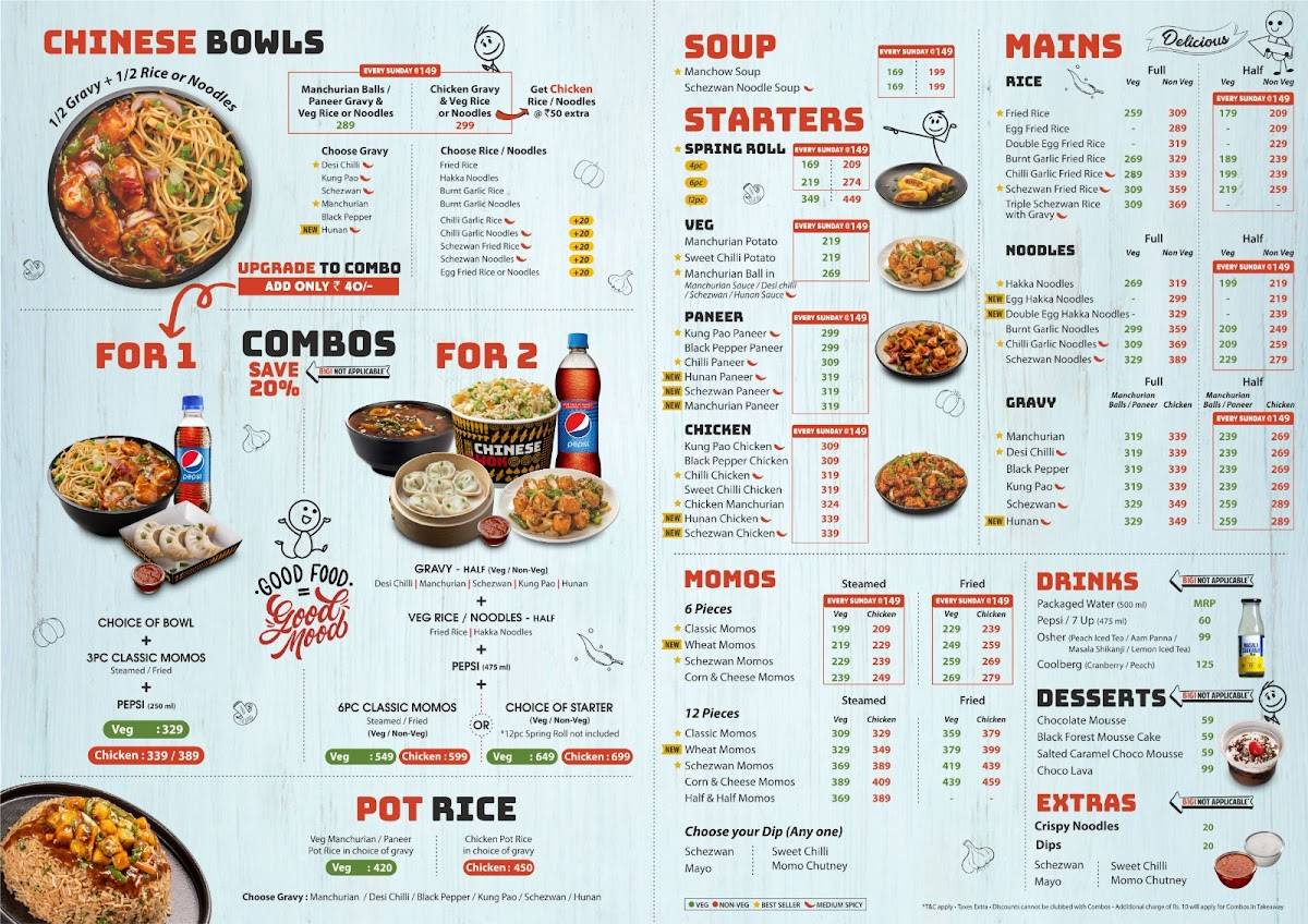 Chinese Wok menu