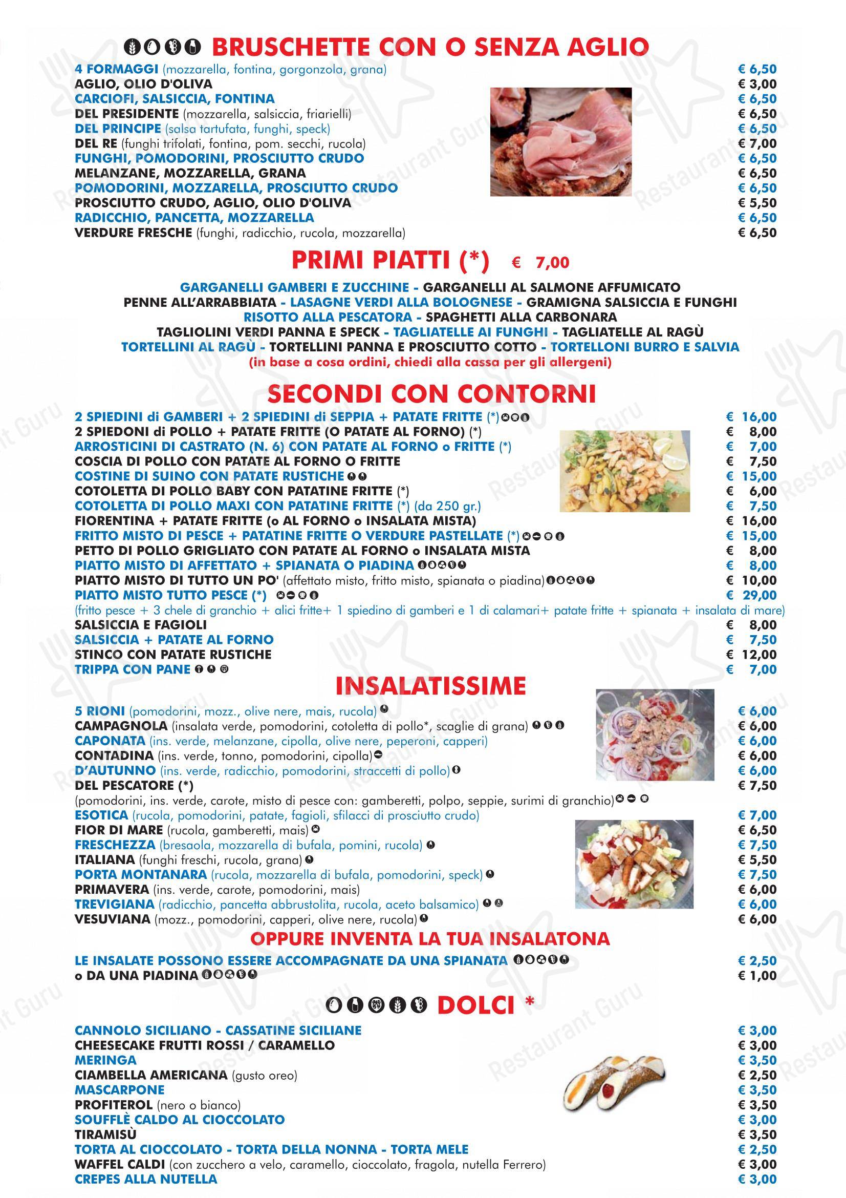 Menu per Chiosco Da Salvatore Di Dimitri Marika Di Porta Montanara in Faenza