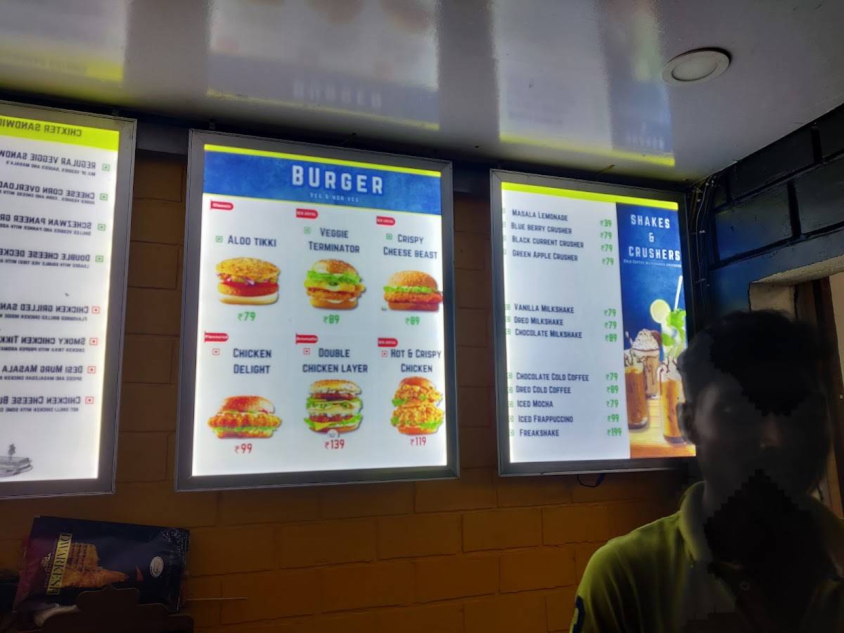 Chixter menu