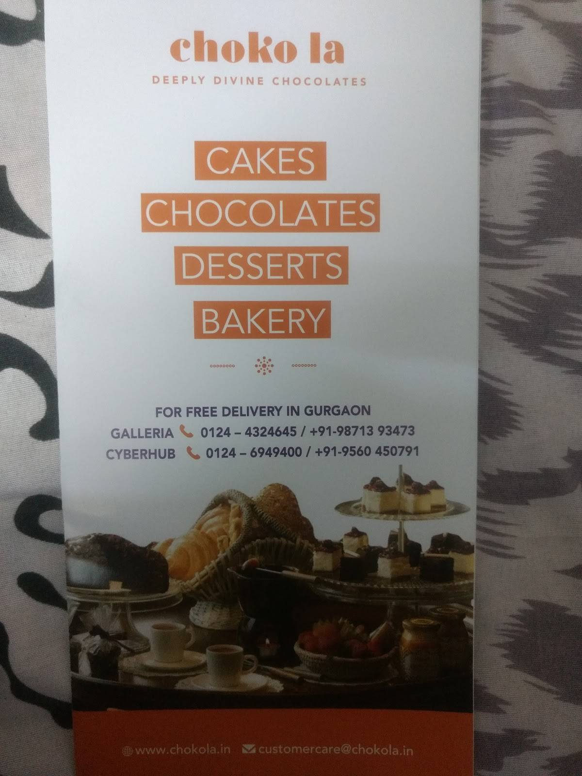 Choko La menu