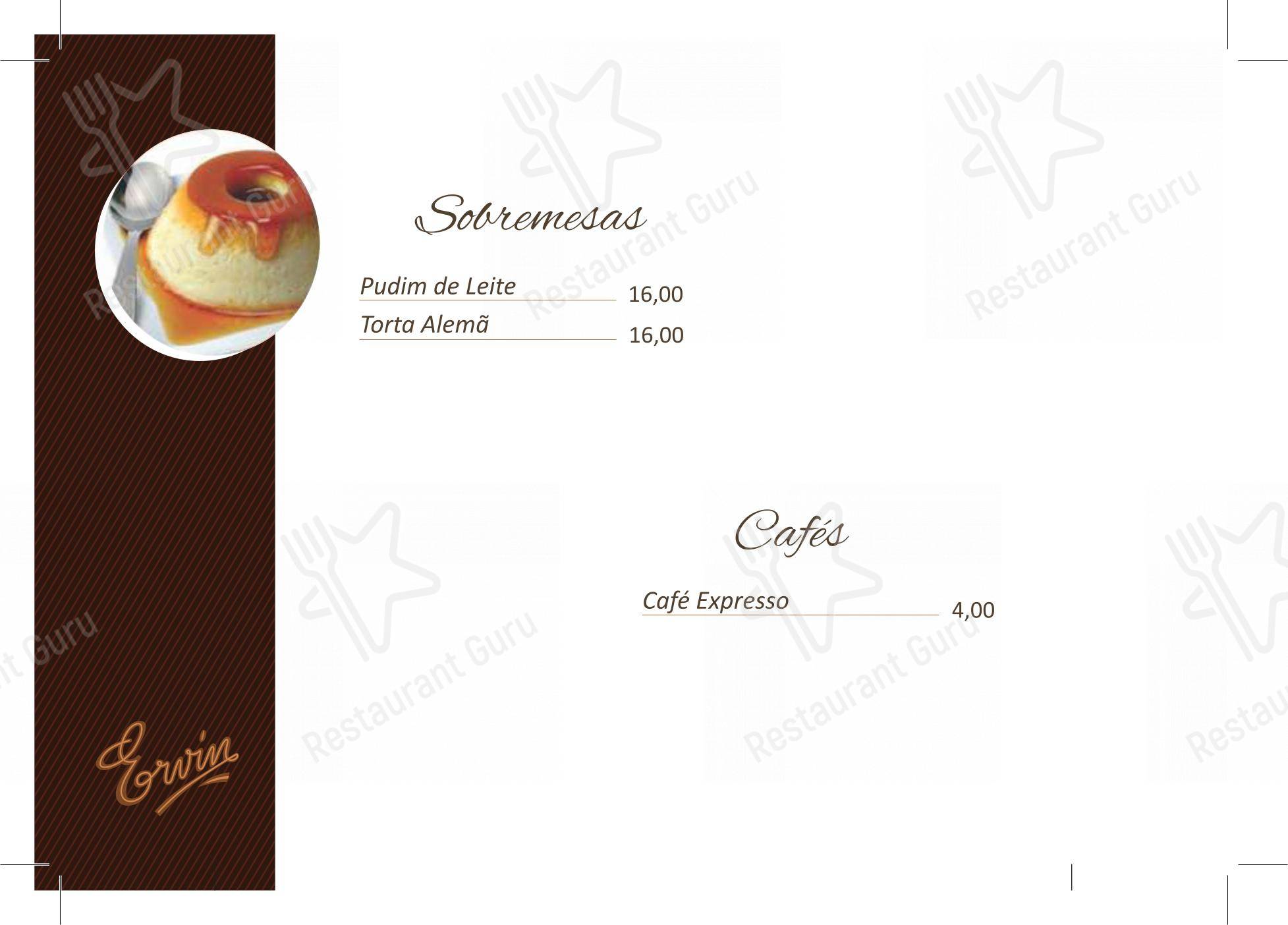 Churrascaria Ervin - Menu
