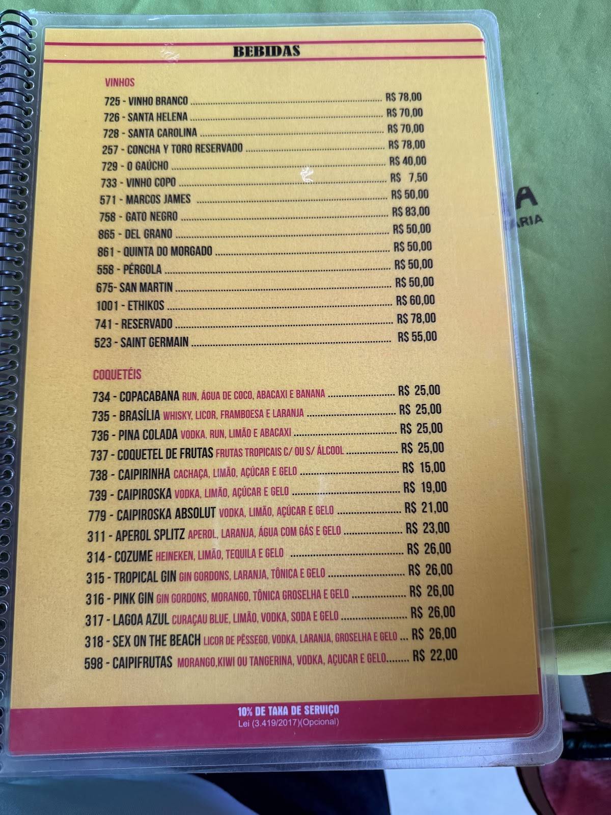 Churrascaria Poranga - Sul cardápio